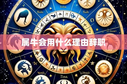 属牛会用什么理由辞职