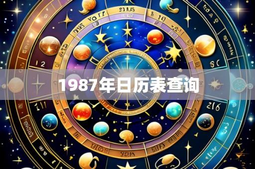 1987年日历表查询