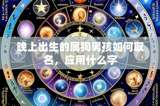 晚上出生的属狗男孩如何取名，应用什么字