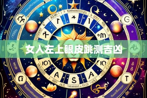 女人左上眼皮跳测吉凶