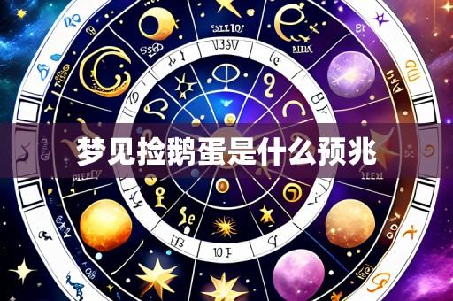 梦见捡鹅蛋是什么预兆