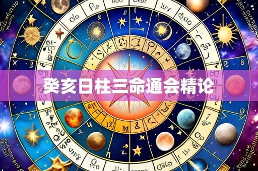 癸亥日柱三命通会精论