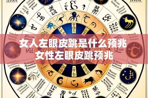 女人左眼皮跳是什么预兆 女性左眼皮跳预兆