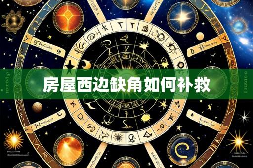 房屋西边缺角如何补救