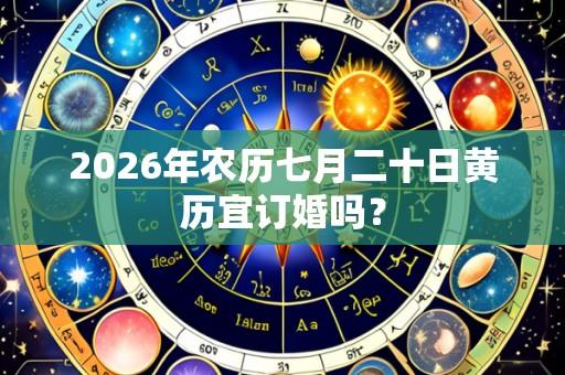 2026年农历七月二十日黄历宜订婚吗?