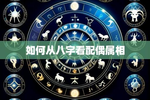 如何从八字看配偶属相