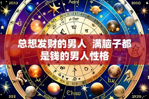 总想发财的男人  满脑子都是钱的男人性格