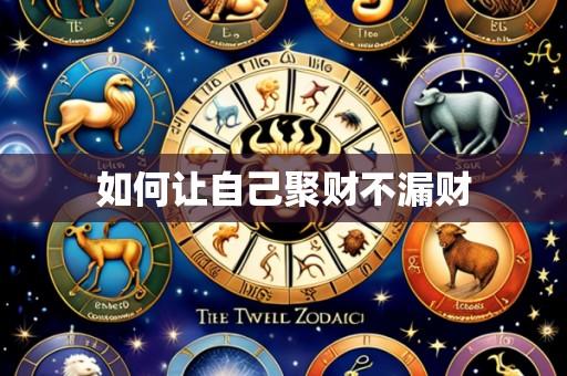 如何让自己聚财不漏财