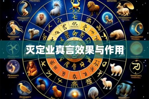 灭定业真言效果与作用