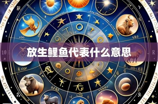 放生鲤鱼代表什么意思