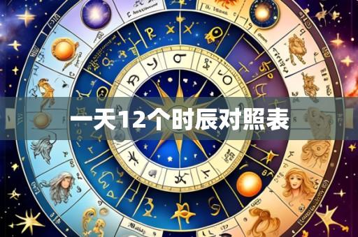一天12个时辰对照表