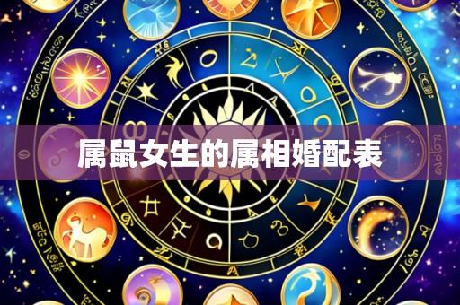 属鼠女生的属相婚配表