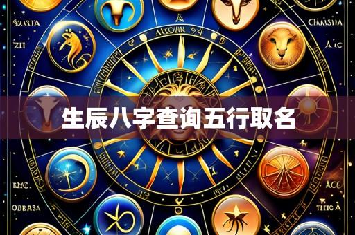 生辰八字查询五行取名