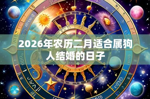 2026年农历二月适合属狗人结婚的日子