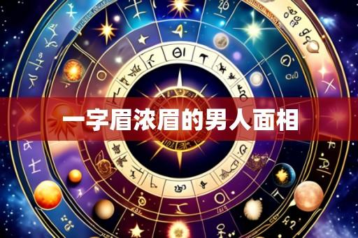 一字眉浓眉的男人面相