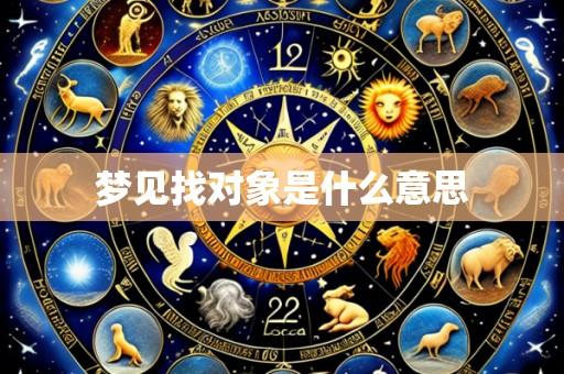 梦见找对象是什么意思