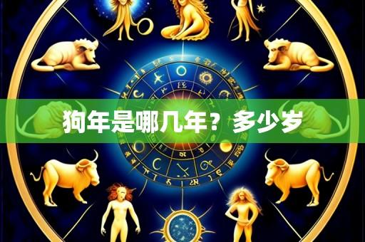 狗年是哪几年?多少岁
