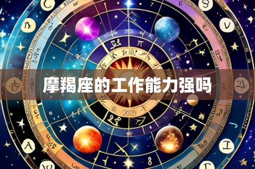 摩羯座的工作能力强吗