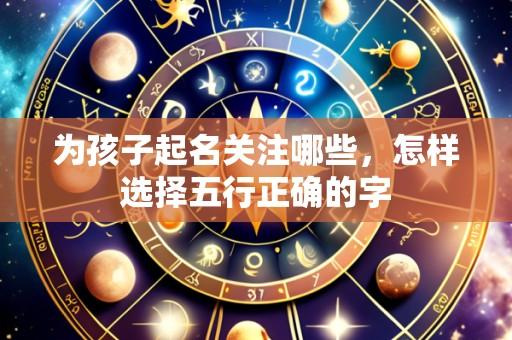 为孩子起名关注哪些，怎样选择五行正确的字