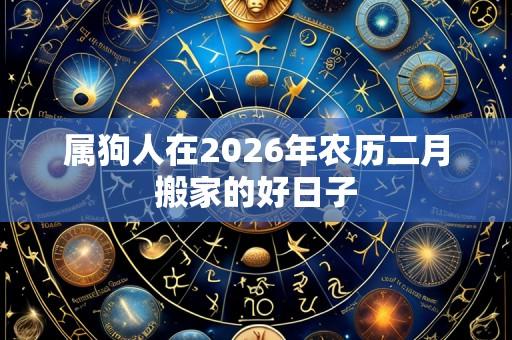 属狗人在2026年农历二月搬家的好日子