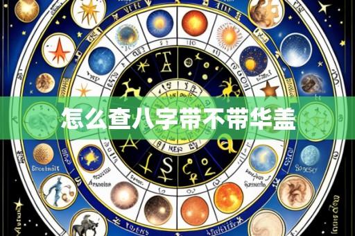 怎么查八字带不带华盖