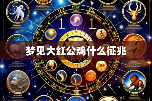 梦见大红公鸡什么征兆