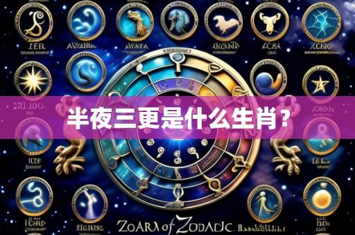 半夜三更是什么生肖?