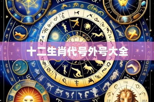 十二生肖代号外号大全