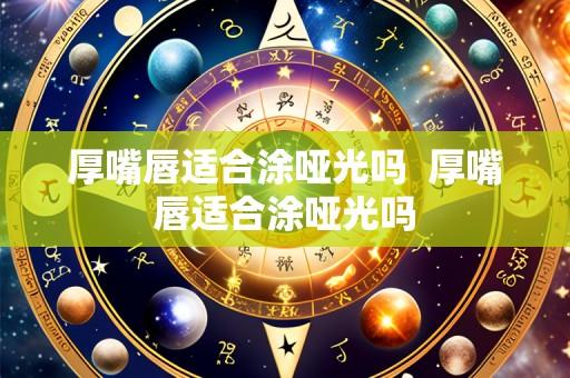 厚嘴唇适合涂哑光吗  厚嘴唇适合涂哑光吗