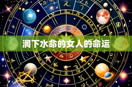 涧下水命的女人的命运