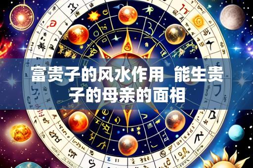 富贵子的风水作用 能生贵子的母亲的面相