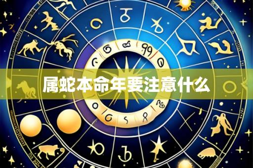 属蛇本命年要注意什么
