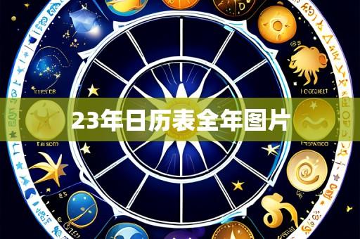 23年日历表全年图片