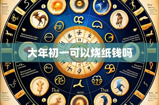 大年初一可以烧纸钱吗