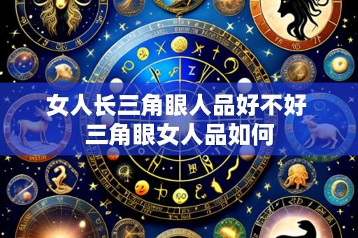 女人长三角眼人品好不好 三角眼女人品如何