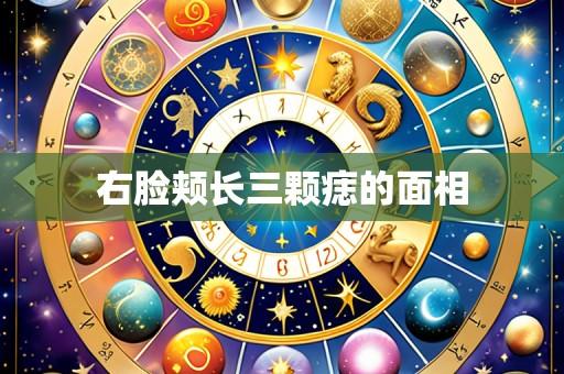 右脸颊长三颗痣的面相