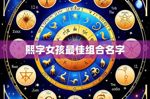 熙字女孩最佳组合名字