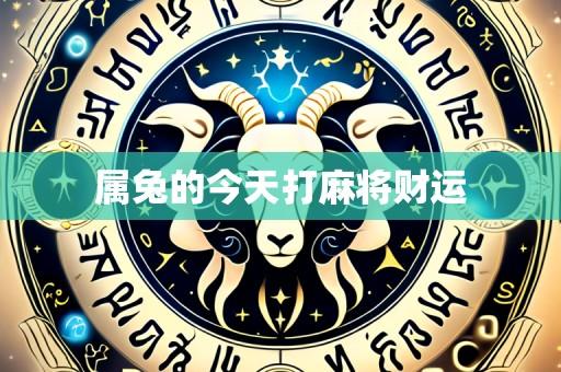 属兔的今天打麻将财运