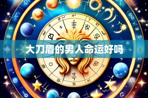 大刀眉的男人命运好吗