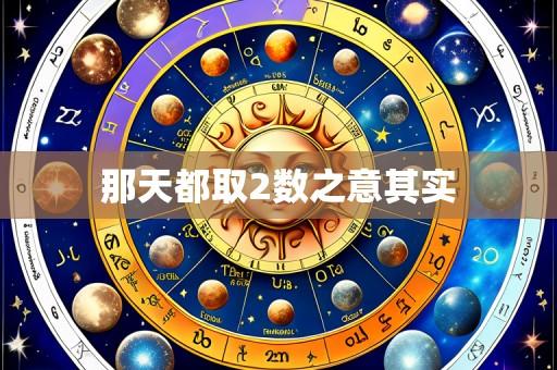 那天都取2数之意其实