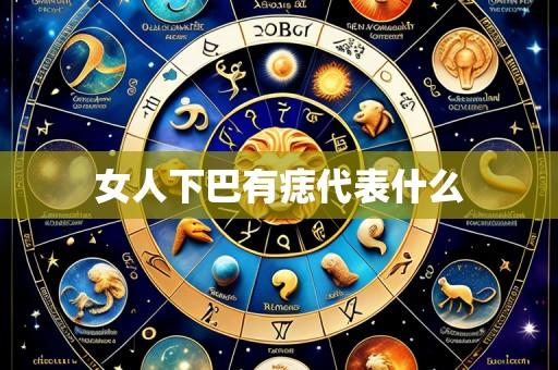 女人下巴有痣代表什么