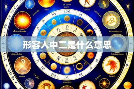 形容人中二是什么意思