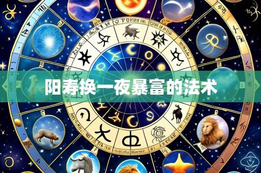 阳寿换一夜暴富的法术