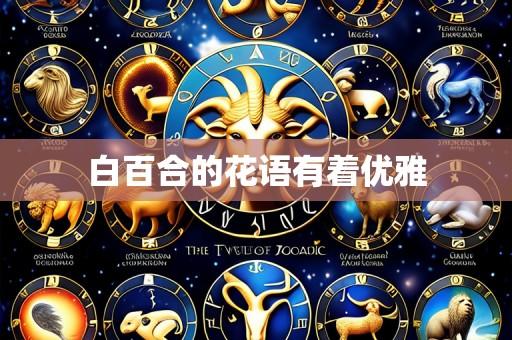 白百合的花语有着优雅
