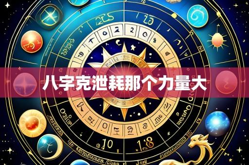 八字克泄耗那个力量大