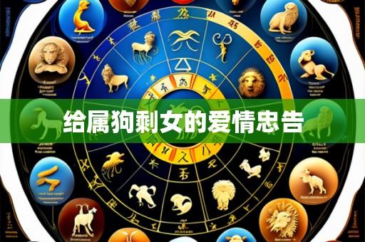 给属狗剩女的爱情忠告