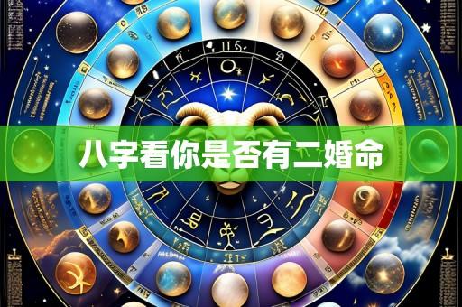 八字看你是否有二婚命