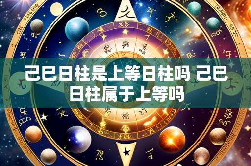 己巳日柱是上等日柱吗 己巳日柱属于上等吗