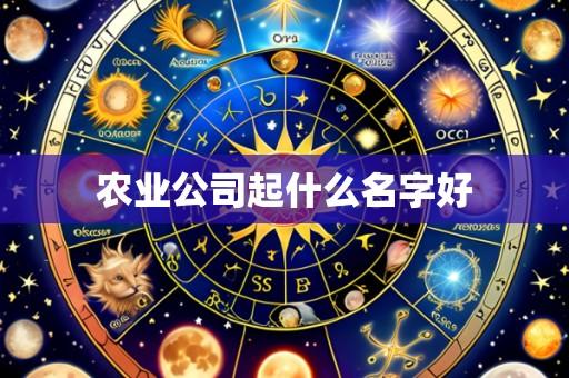 农业公司起什么名字好