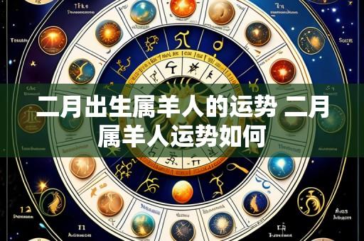 二月出生属羊人的运势 二月属羊人运势如何